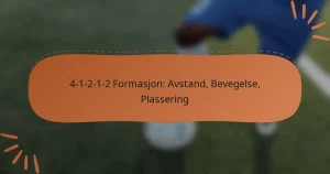 4-1-2-1-2 Formasjon: Avstand, Bevegelse, Plassering