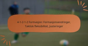 4-1-2-1-2 Formasjon: Formasjonsendringer, Taktisk fleksibilitet, Justeringer
