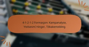4-1-2-1-2 Formasjon: Kampanalyse, Ytelsesmålinger, Tilbakemelding