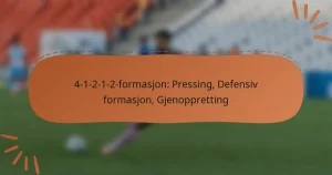 4-1-2-1-2-formasjon: Pressing, Defensiv formasjon, Gjenoppretting