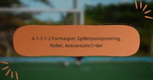 4-1-2-1-2 Formasjon: Spillerposisjonering, Roller, Ansvarsområder