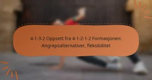 4-1-3-2 Oppsett fra 4-1-2-1-2 Formasjonen: Angrepsalternativer, fleksibilitet
