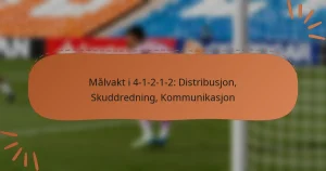 Målvakt i 4-1-2-1-2: Distribusjon, Skuddredning, Kommunikasjon